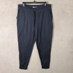 Lole Pants Womens L Black‎ Jogger Yoga Lightweight Athleisure Active Drawstring